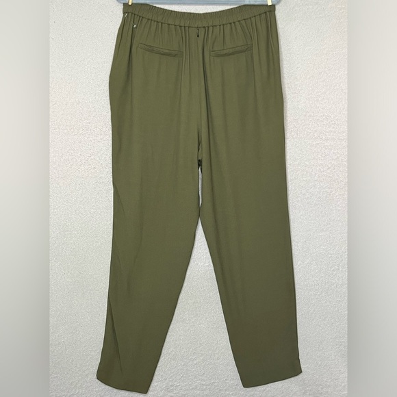 Halogen Nordstrom Straight Leg Trousers Slacks Pants-Olive Green-Women’s 12-NEW - Picture 4 of 10